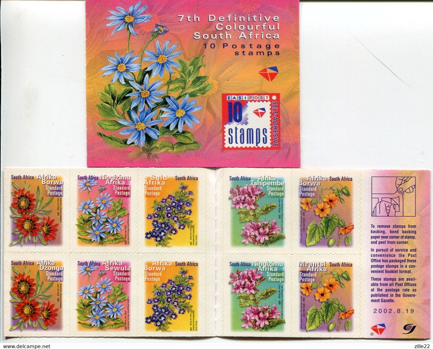 Südafrika South Africa Markenheftchen Booklet 19.8.2002 Mi# 1348-57 Postfrisch/MNH - Flora - Libretti