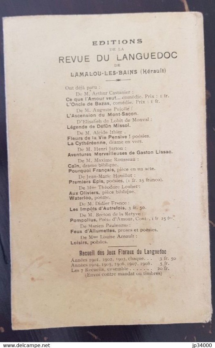 RAOUL VIDIER Moeurs Cévenoles Par E. BIANCA (édition Originale 1908) - Languedoc-Roussillon