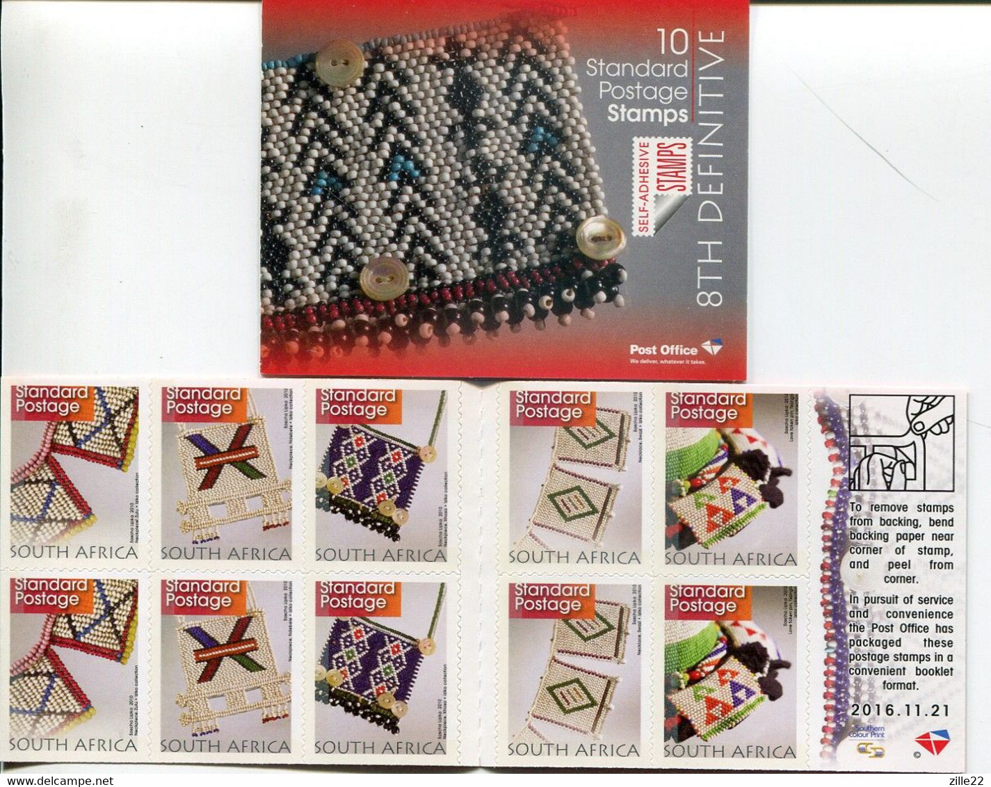 Südafrika South Africa Markenheftchen Booklet 21.11.2016 Mi# 2016-20 Postfrisch/MNH - Handicrafts - Postzegelboekjes
