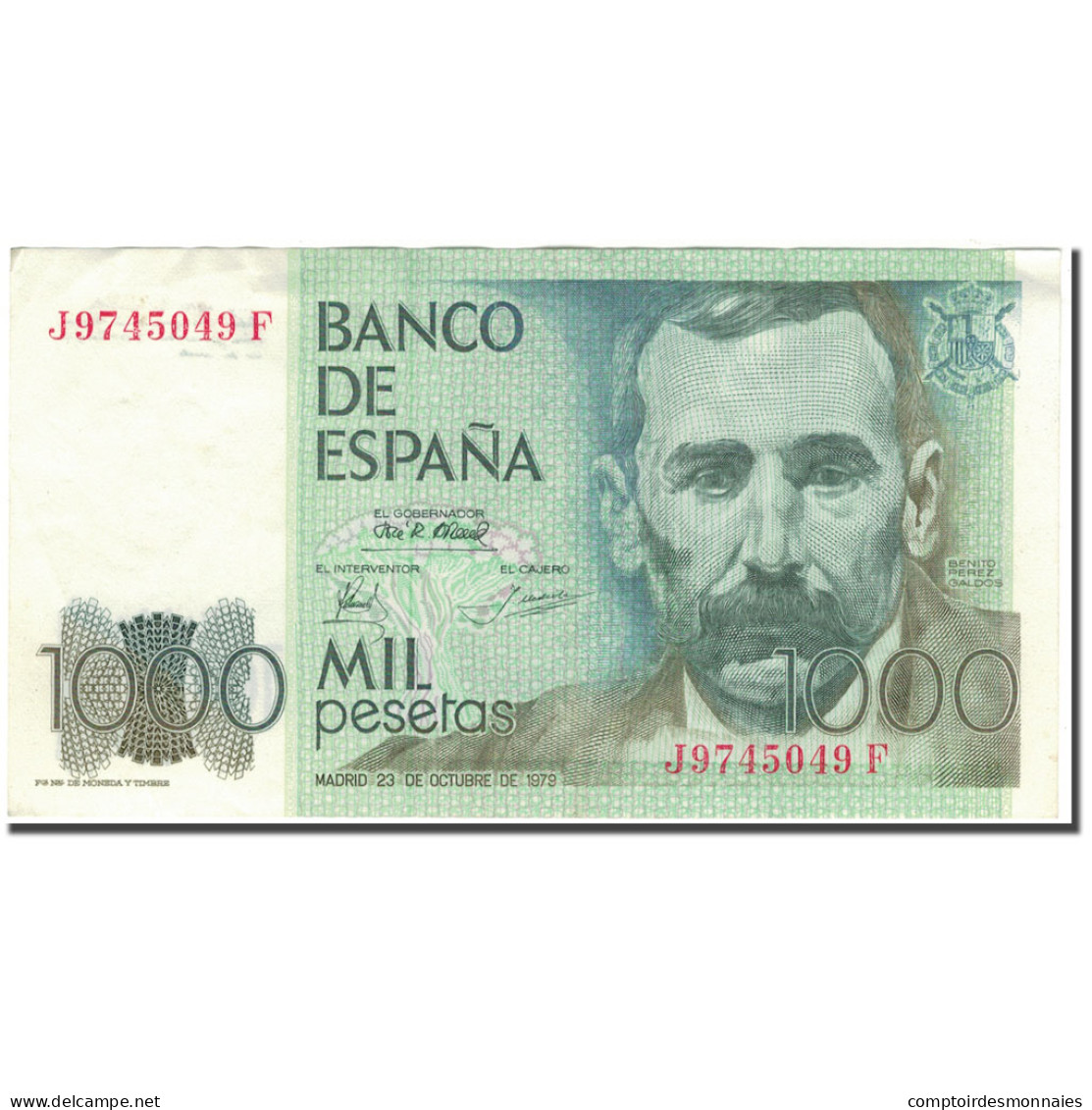 Billet, Espagne, 1000 Pesetas, 1979-10-23, KM:158, SUP - [ 4] 1975-… : Juan Carlos I