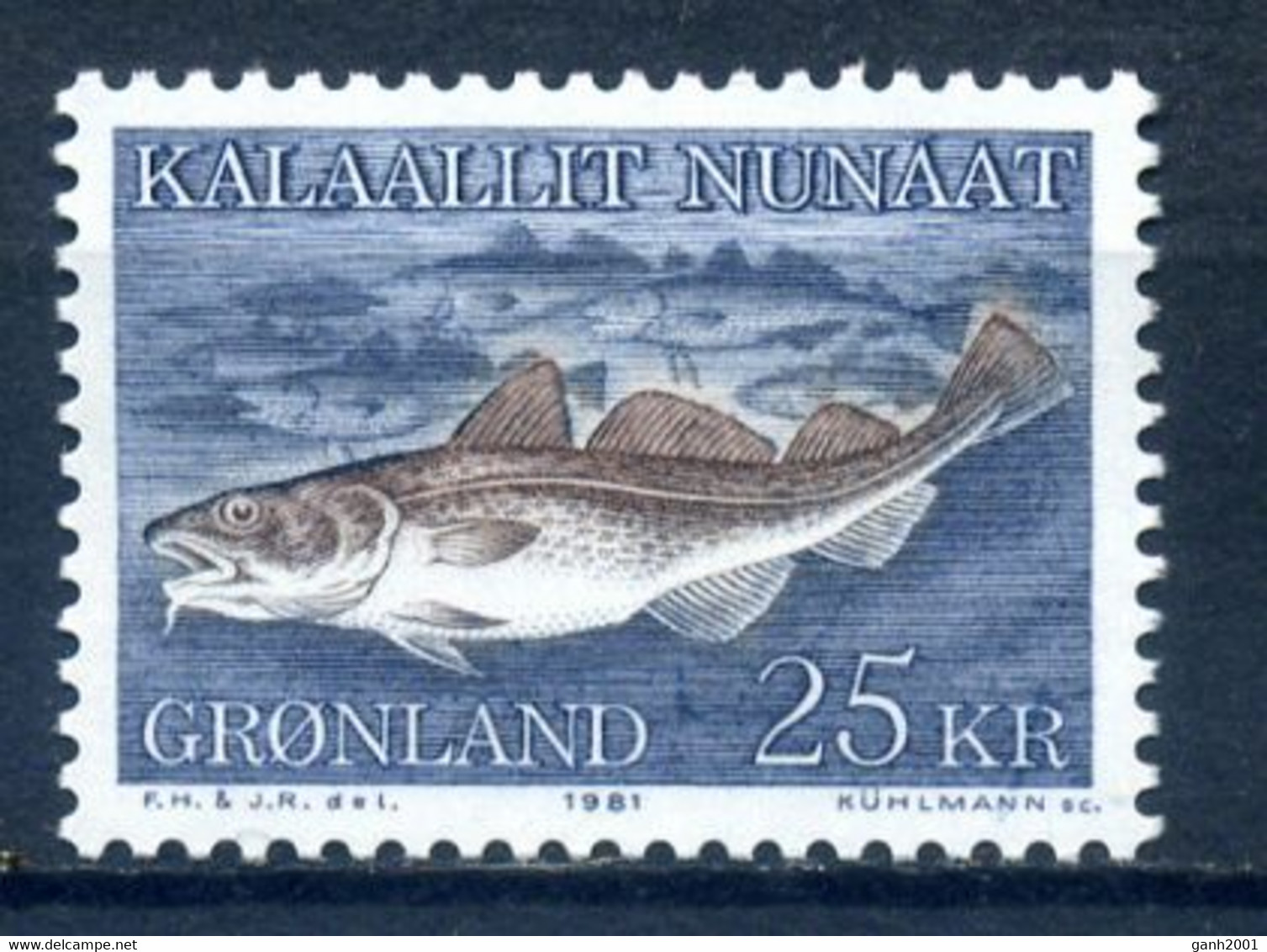 Greenland 1981 Groenlandia / Fish Fishes MNH Fische Peces Poisson / Hs14  38-2 - Pesci