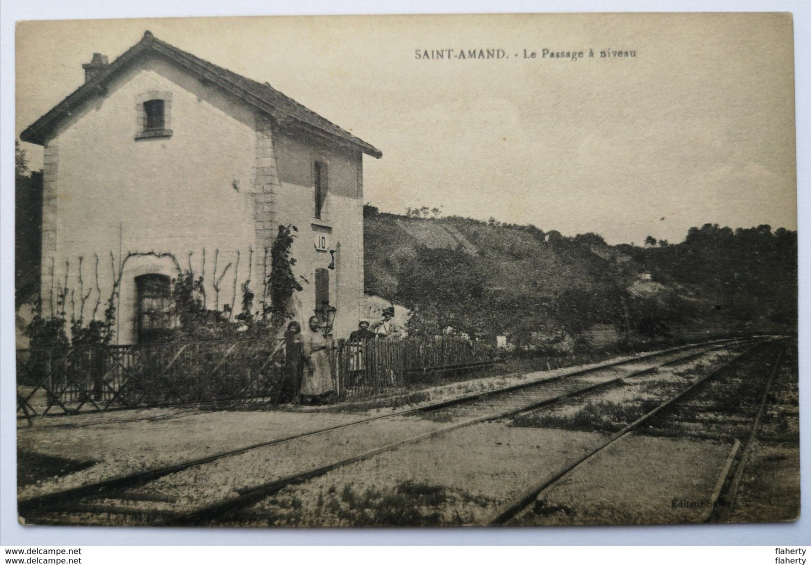 SAINT-AMAND-SUR-ORNAIN Meuse Le Passage à Niveau Gare - Editeur Salin - Sonstige & Ohne Zuordnung