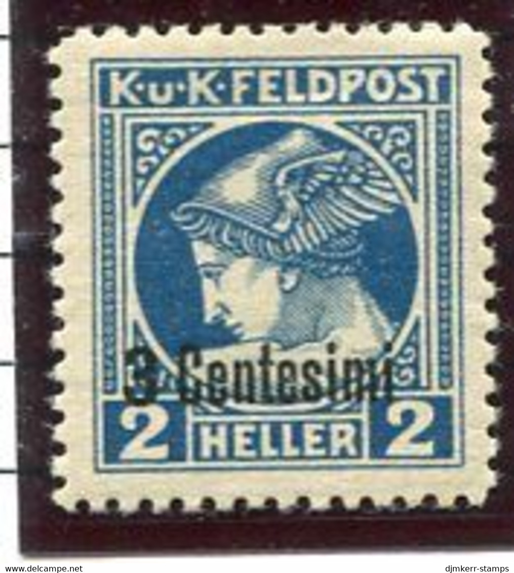 AUSTRIAN MILITARY POST In ITALY 1918  2 C. On 2 H.Newspaper Stamp.perforated 11½  LHM / *.  Michel 20B - Ungebraucht