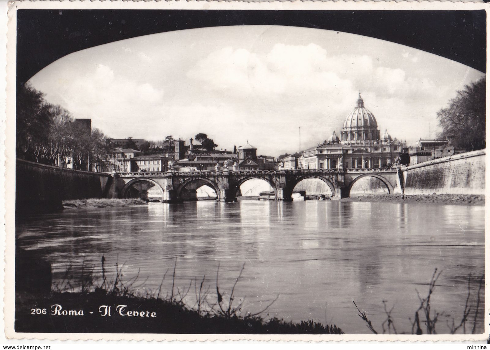 Roma - Il Tevere - 1956 - Fiume Tevere