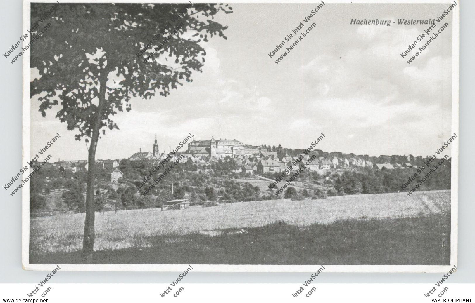 5238 HACHENBURG, Gesamtansicht, 1944 !! - Hachenburg