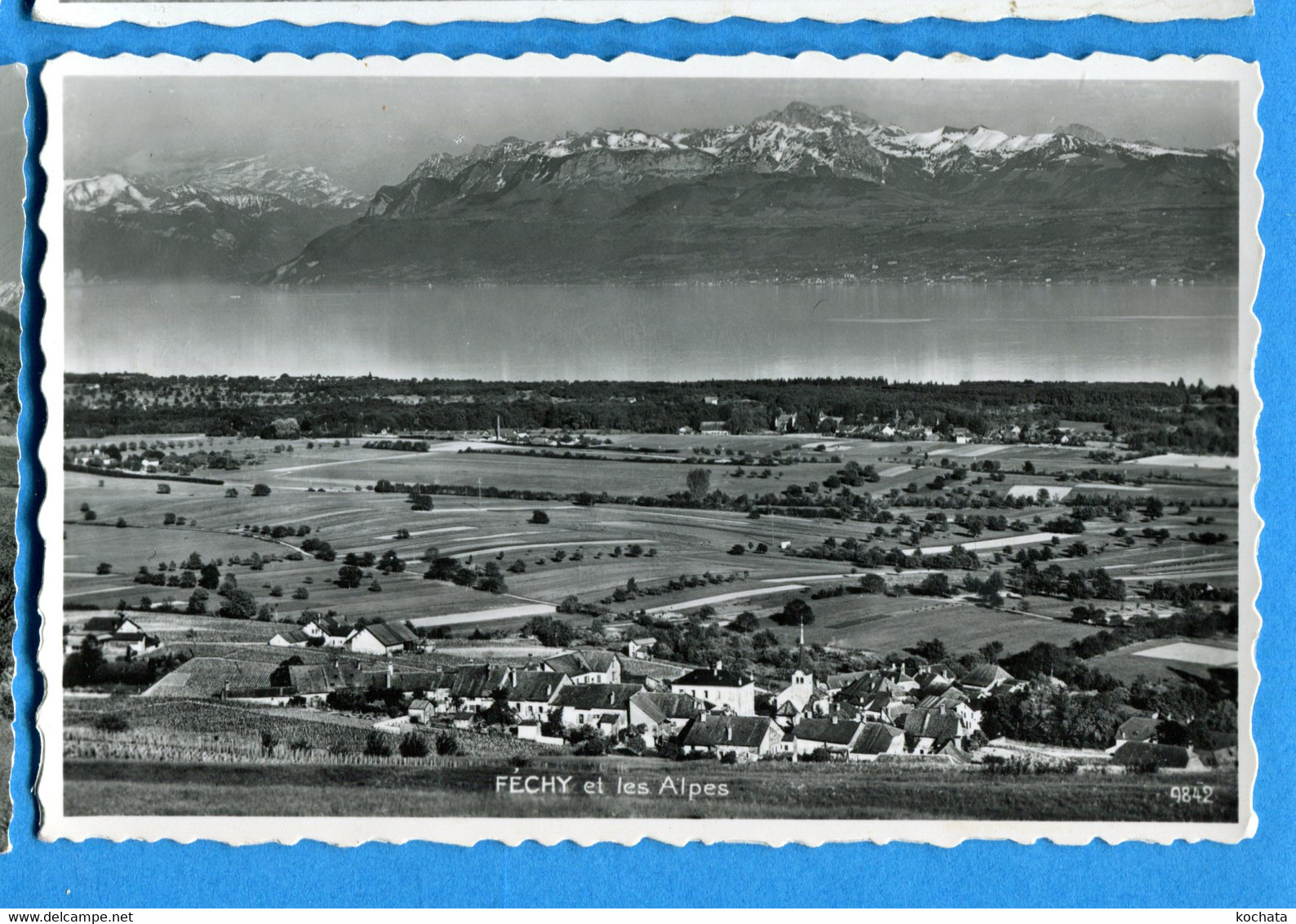 COVR1275, Féchy Et Les Alpes, Perrochet, Circulée Poste De Campagne - Féchy