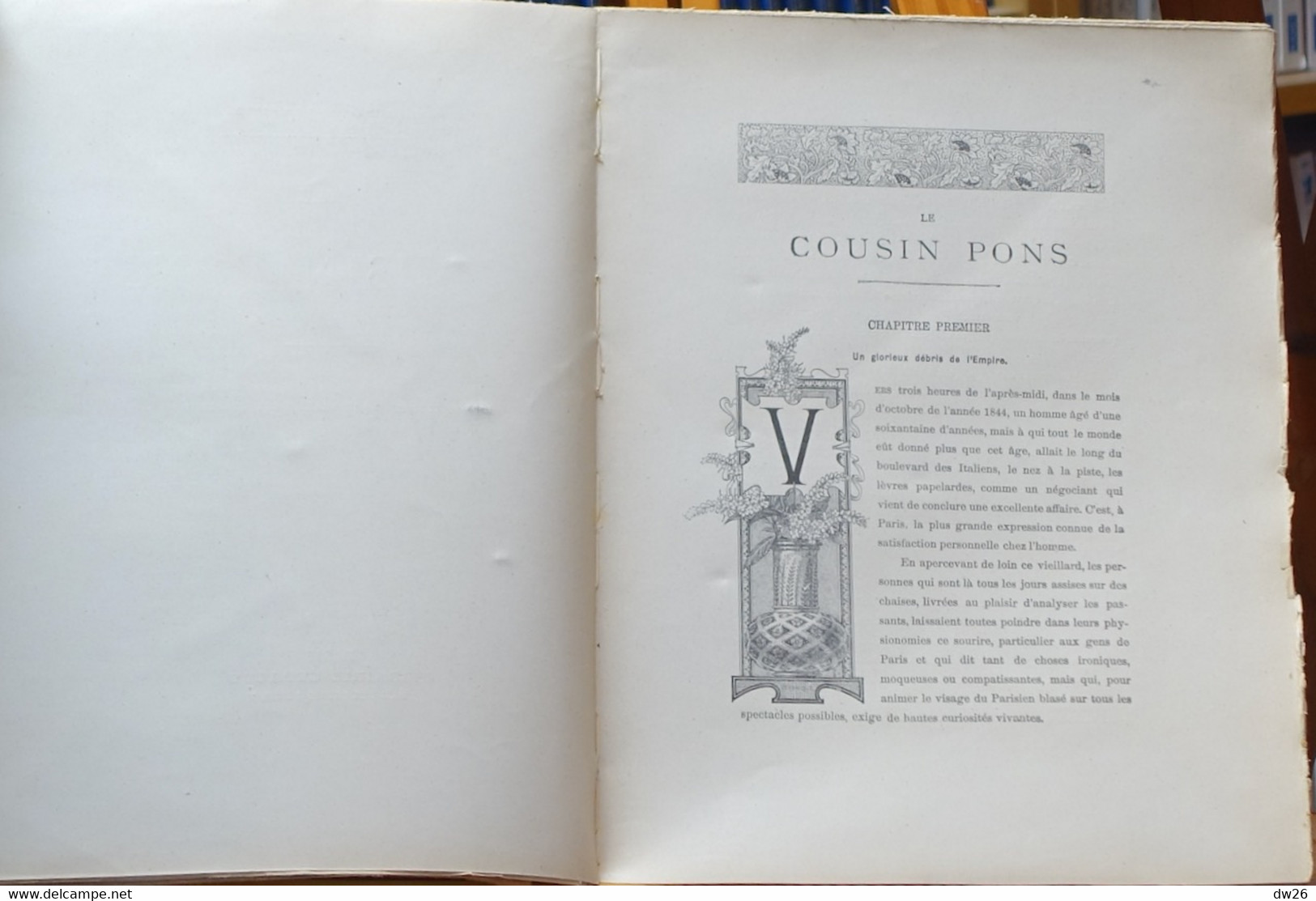 Livre Ancien XIXe Siècle D'Honoré De Balzac: Le Cousin Pons - Non Relié, Feuillets Non Détachés, Librairie Gedalge - 1801-1900