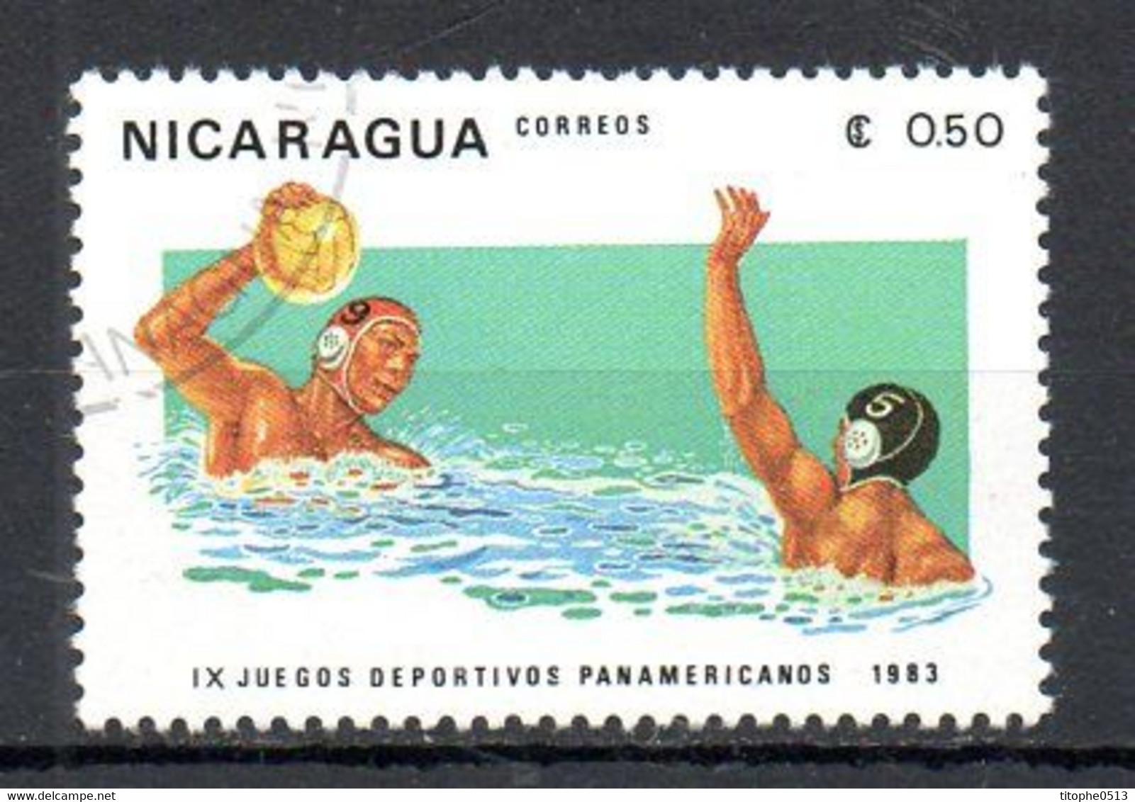 NICARAGUA. N°1272 Oblitéré De 1983. Water-polo. - Water Polo