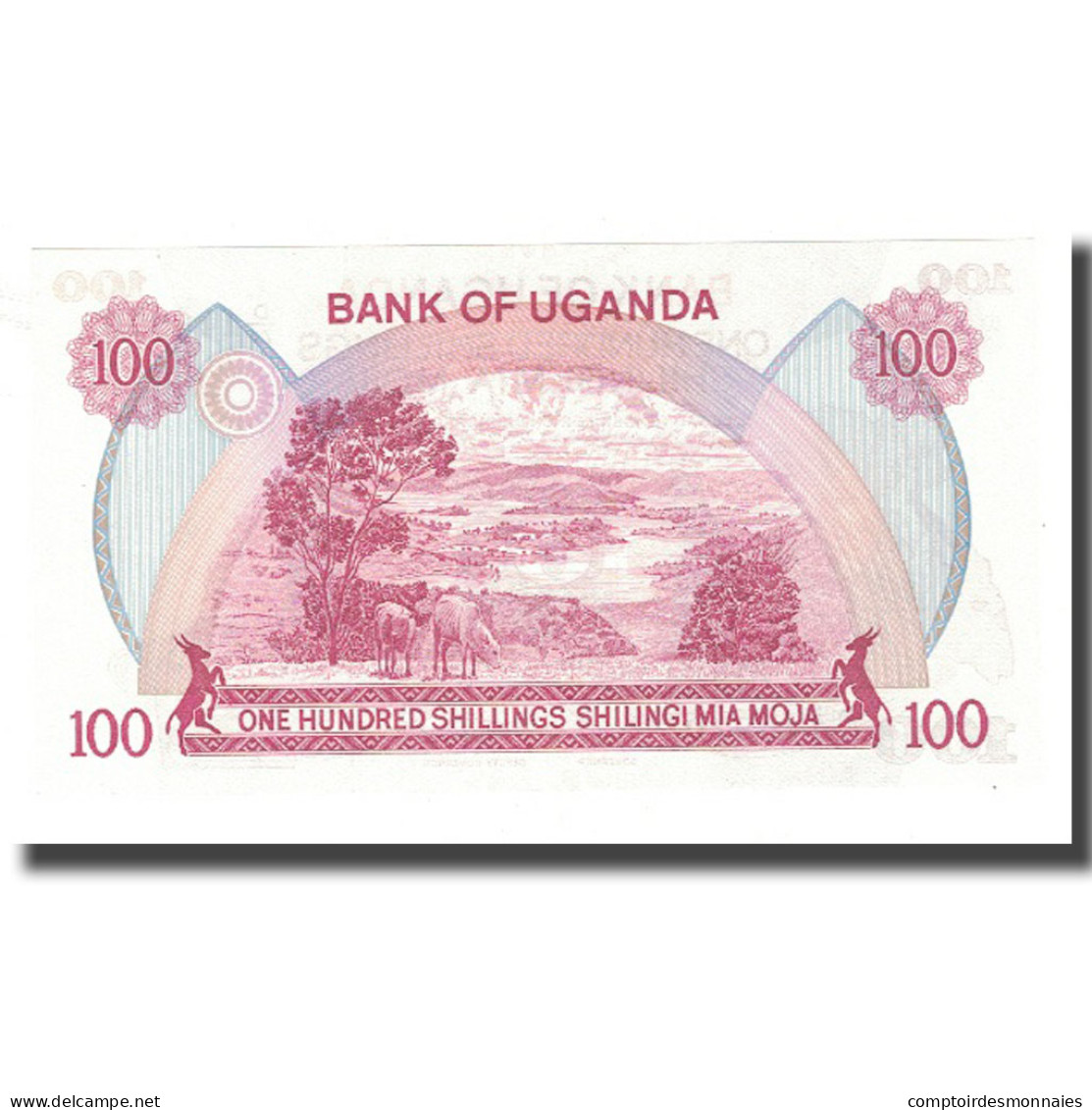 Billet, Uganda, 100 Shillings, KM:19b, NEUF - Ouganda