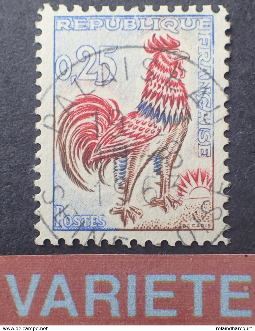 R1118/49 - 1962 - COQ DE DECARIS - N°1331d ☉ ➤➤➤ Papier Spécial Fluor / Jaune Vif Aux U.V. - Nuevos