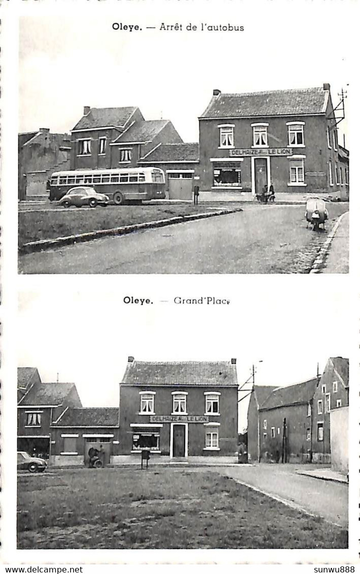 Oleye - Arrêt De L'autobus - Grand'Place (animée Oldtimer Edit Jacob Ory Delhaize) - Waremme