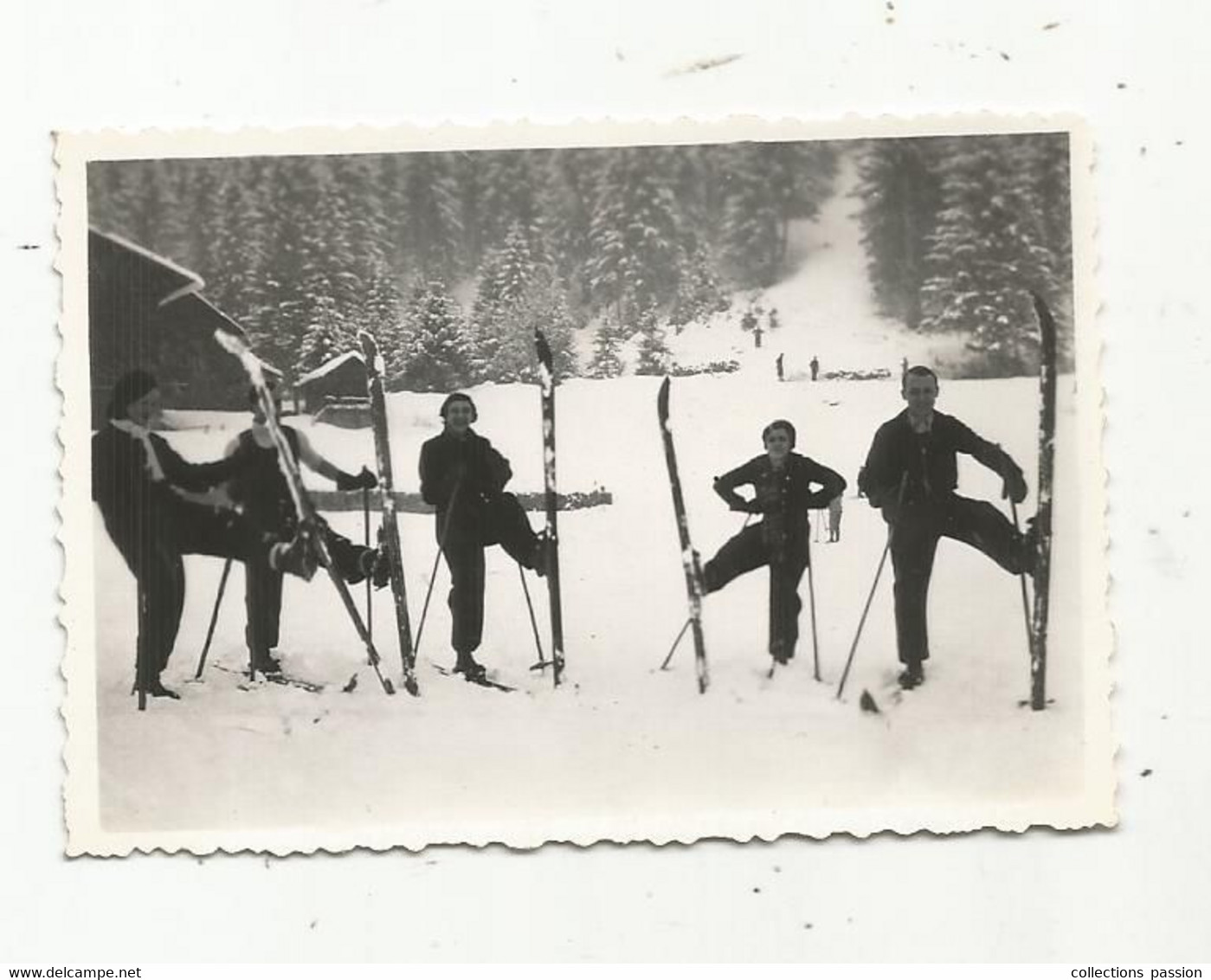Photographie , Sports D'hiver , Ski , 1954 , 85 X 60 Mm - Sport