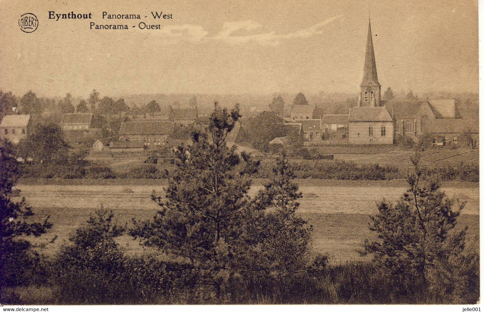 Eynthout Eindhout Panorama West 1929 - Laakdal