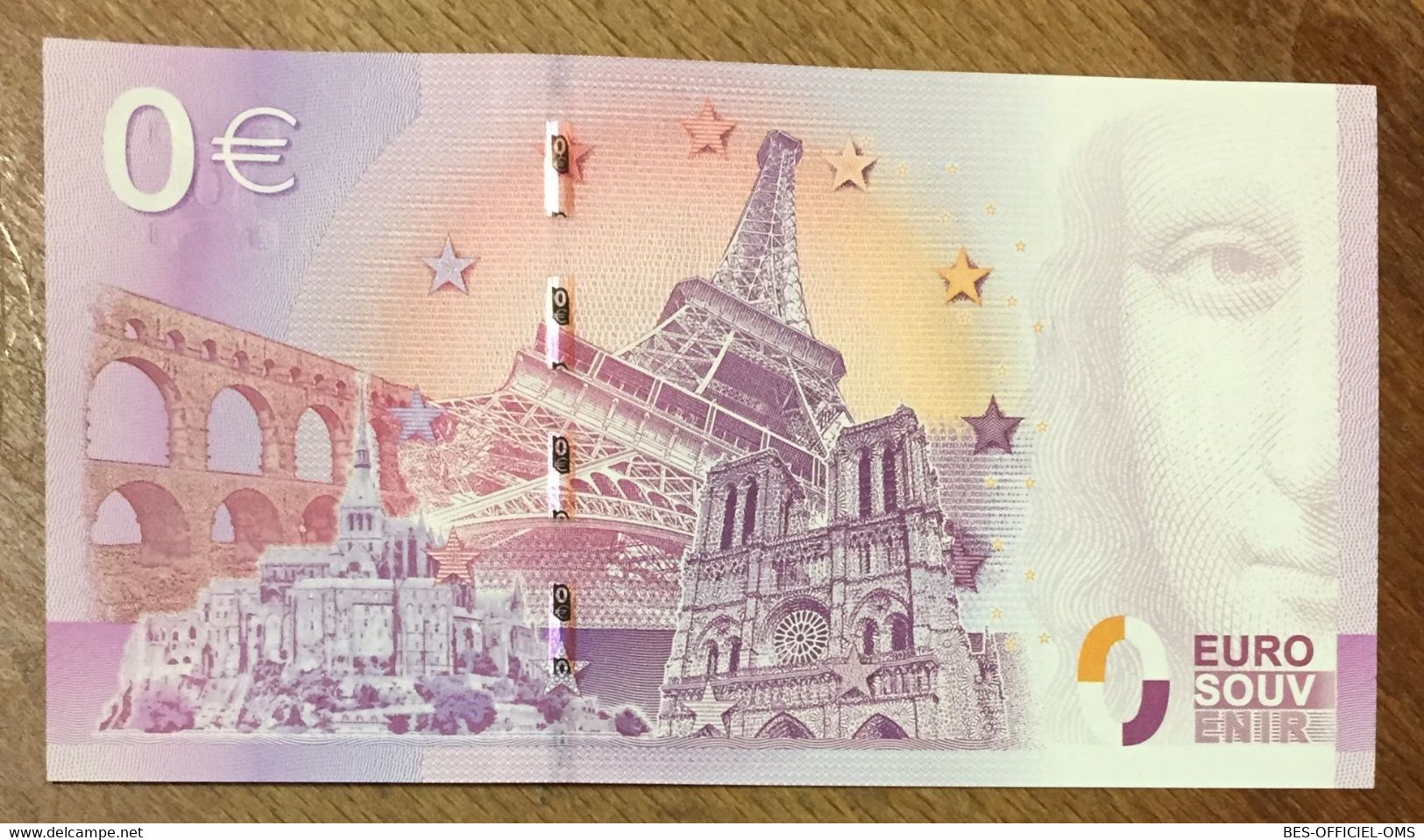 2015 BILLET 0 EURO SOUVENIR DPT 63 CHÂTEAU DE MUROL ZERO 0 EURO SCHEIN BANKNOTE PAPER MONEY - Private Proofs / Unofficial