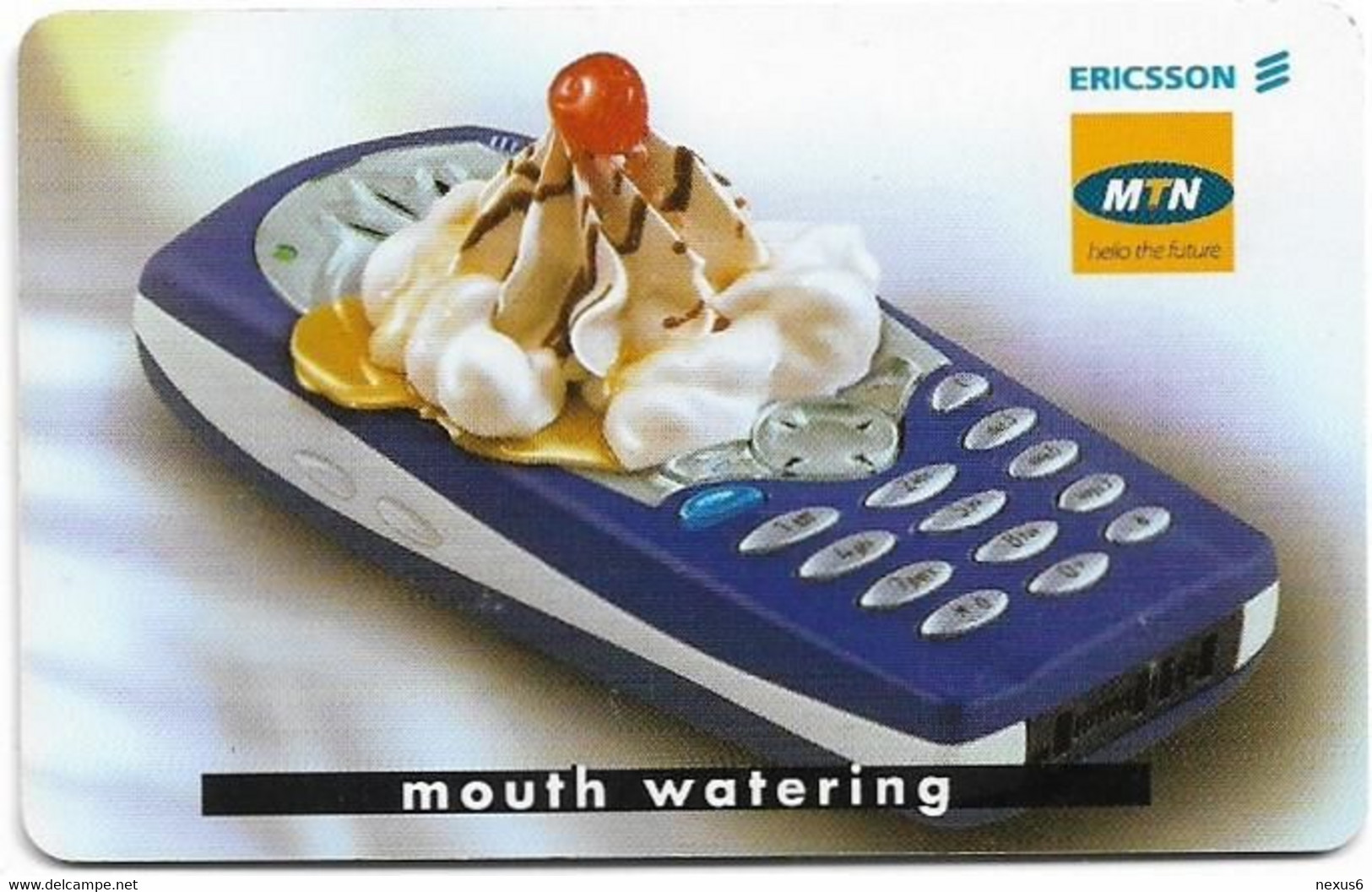 S. Africa - MTN - Ericsson Cellphones - Mouth Watering, Chip SC8, 01.2001, 15R, 100.000ex, Used - Südafrika