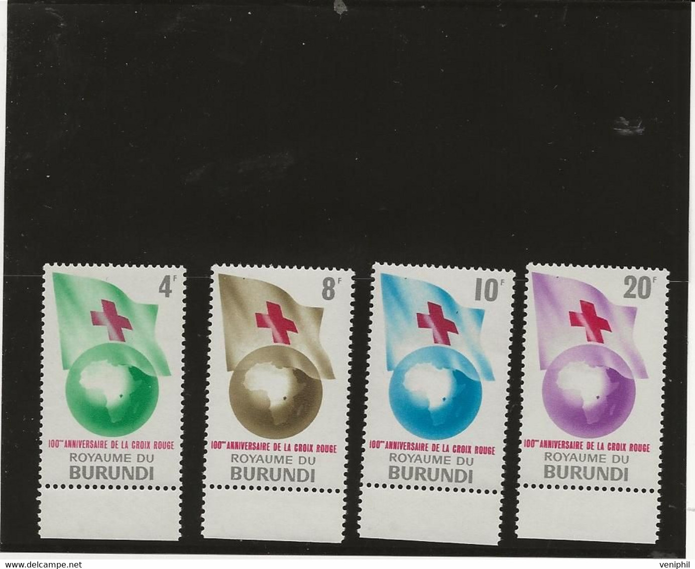 BURUNDI -TIMBRES CROIX ROUGE N°58 A 61 NEUF SANS CHARNIERE -ANNEE 1963 - Dominicaanse Republiek