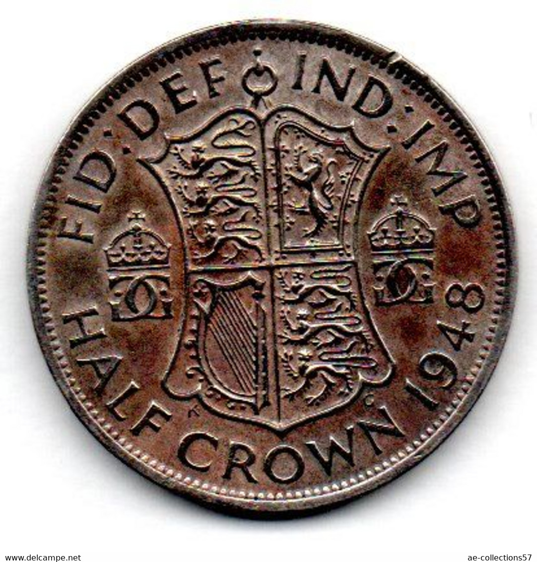 Grande Bretagne / 1/2 Crown 1948 / TTB+ - K. 1/2 Crown
