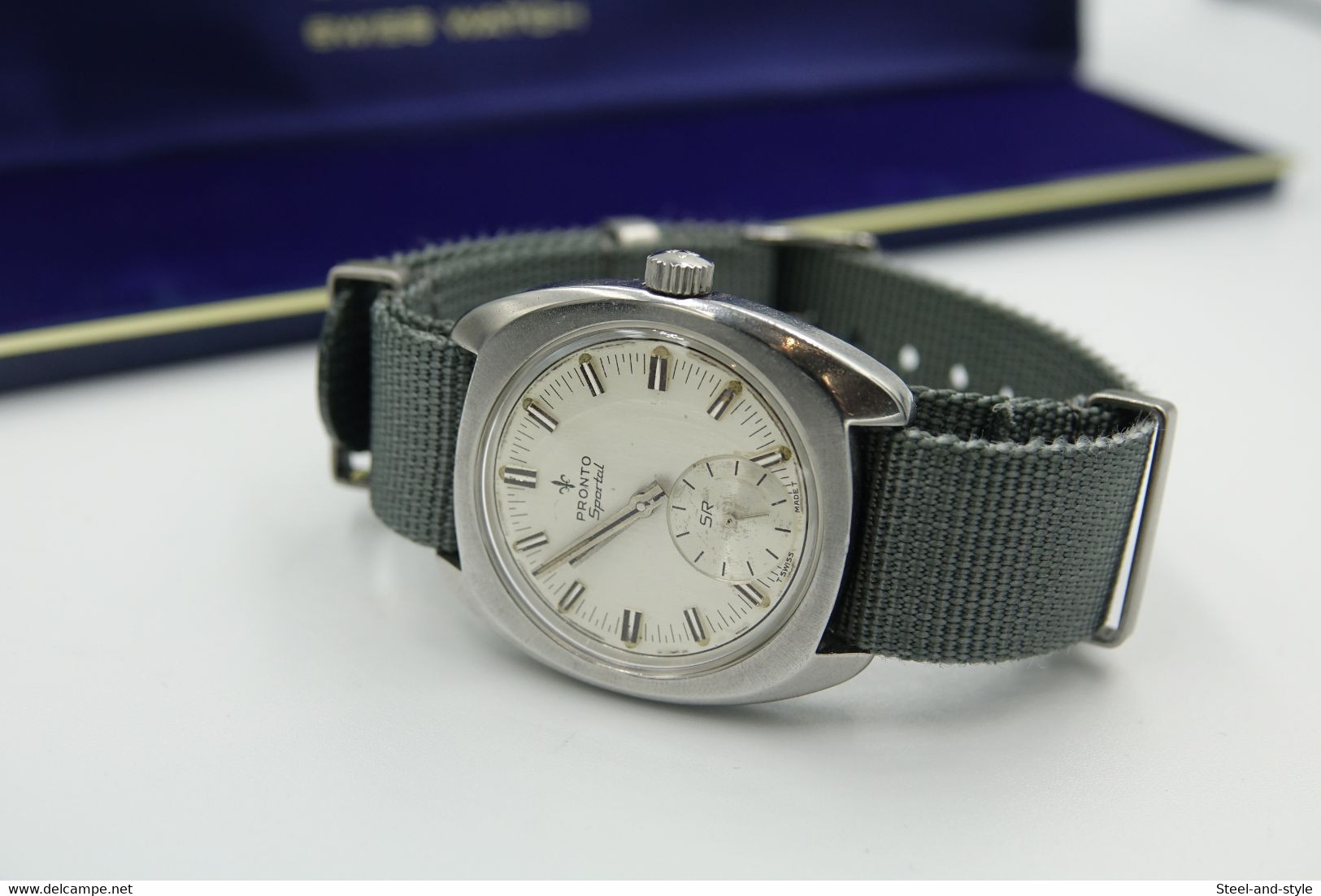 Watches :  PRONTO SPORTAL SR HANDWINDING VINTAGE WITH BOX - Original - Running - - Designeruhren