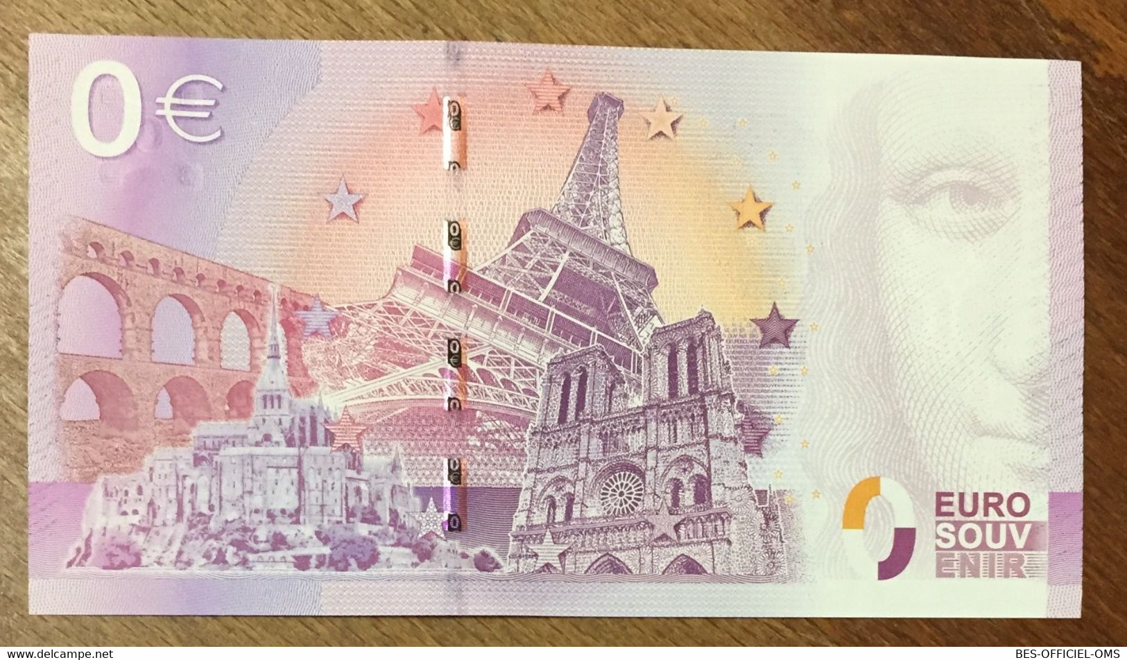 2015 BILLET 0 EURO SOUVENIR DPT 65 PIC DU MIDI ZERO 0 EURO SCHEIN BANKNOTE PAPER MONEY - Pruebas Privadas