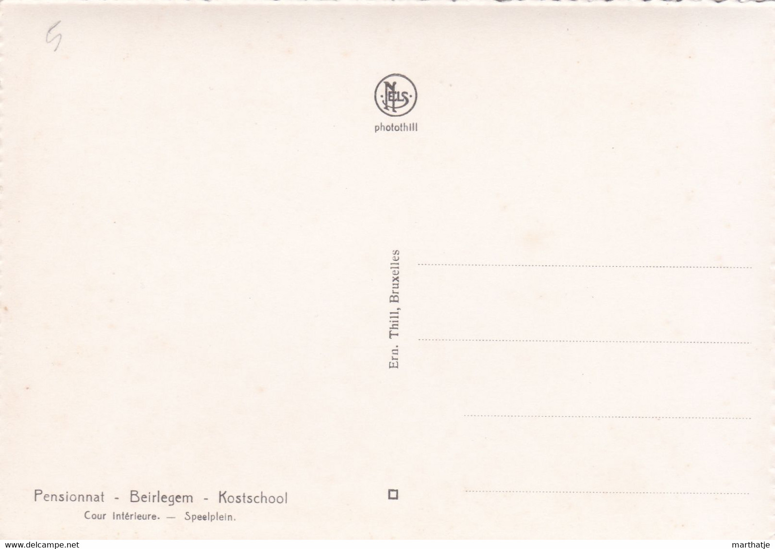 Pensionnat - Beirlegem - Kostschool - Cour Intérieure - Speelplein - Zwalm