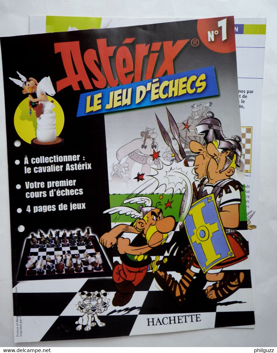 LIVRET COLLECTION HACHETTE LE JEU D'ECHECS D'ASTERIX 1 2008 - ASTERIX - Figurines En Plastique