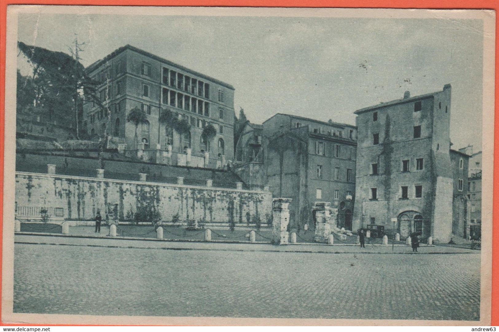 ITALIA - ITALY - ITALIE - 1933 - 20 C - Via Del Mare - Monte Tarpeo - Viaggiata Da Roma Per Modena - Transportmiddelen
