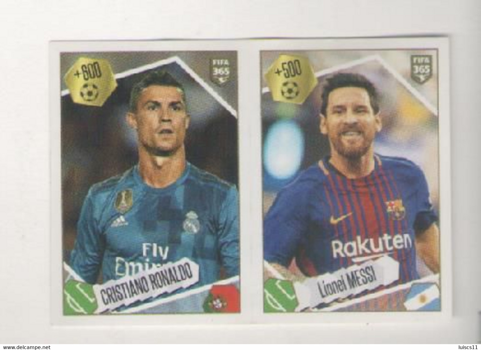 CRISTIANO RONALDO E LIONEL MESSI....CALCIO....CHAMPIONS....MUNDIAL...SOCCER...WORLD CUP....FIFA....FOOTBALL - Trading Cards