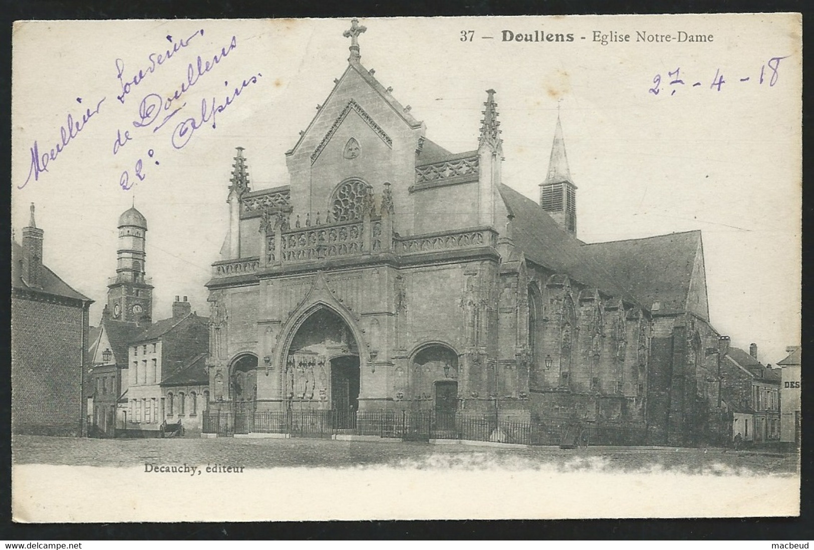 N° 37 - DOULLENS. Eglise Notre-Damee - Maca1658 - Doullens