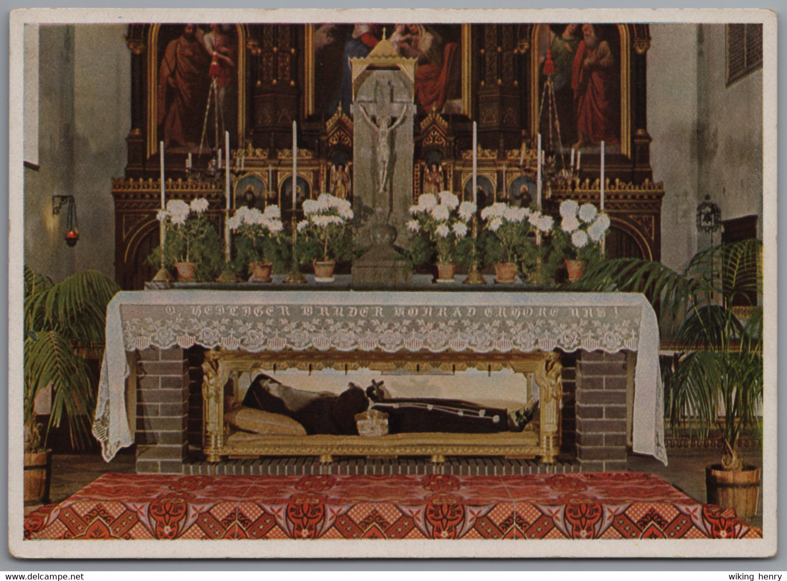 Altötting - Alte Sankt Anna Kirche 1   Altar Des Heiligen Bruders Konrad Mit Reliquienschrein - Altoetting