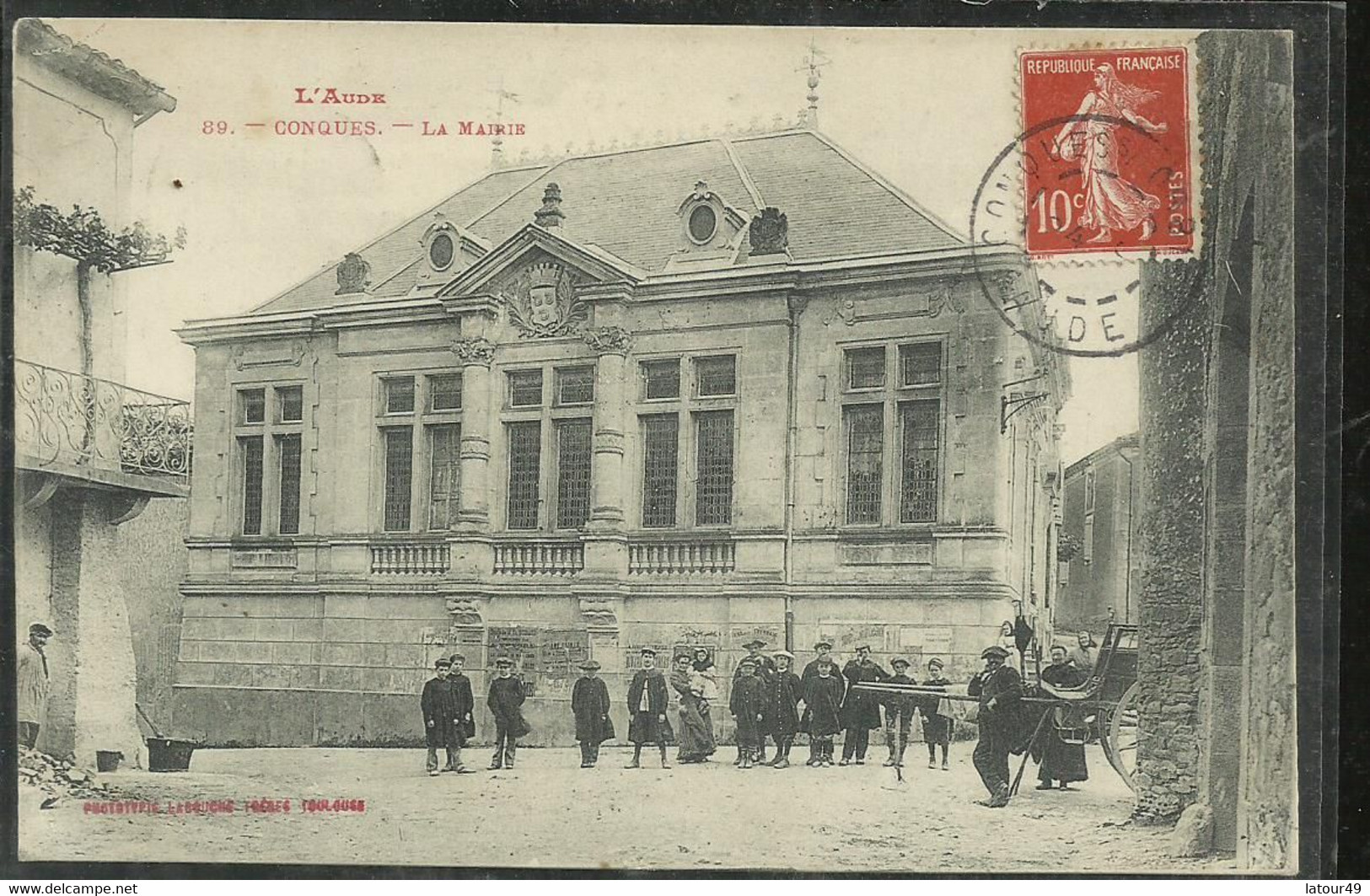 CONQUES    LA MAIRIE TRES BON ETAT - Conques Sur Orbiel