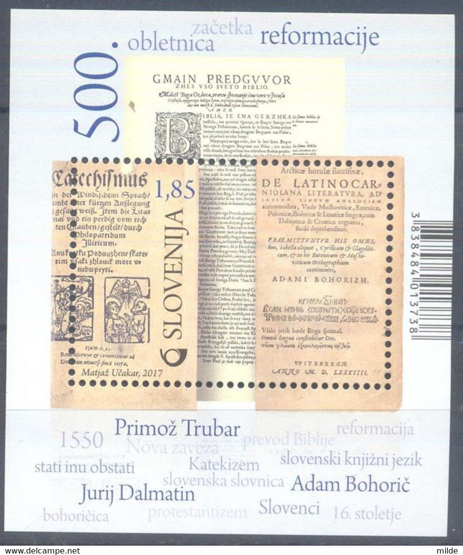 Slovenia 2017 Mi.Nr. 1265 Bl 101 MNH (**)   The 500th Anniversary Of The Reformation - Slovenië