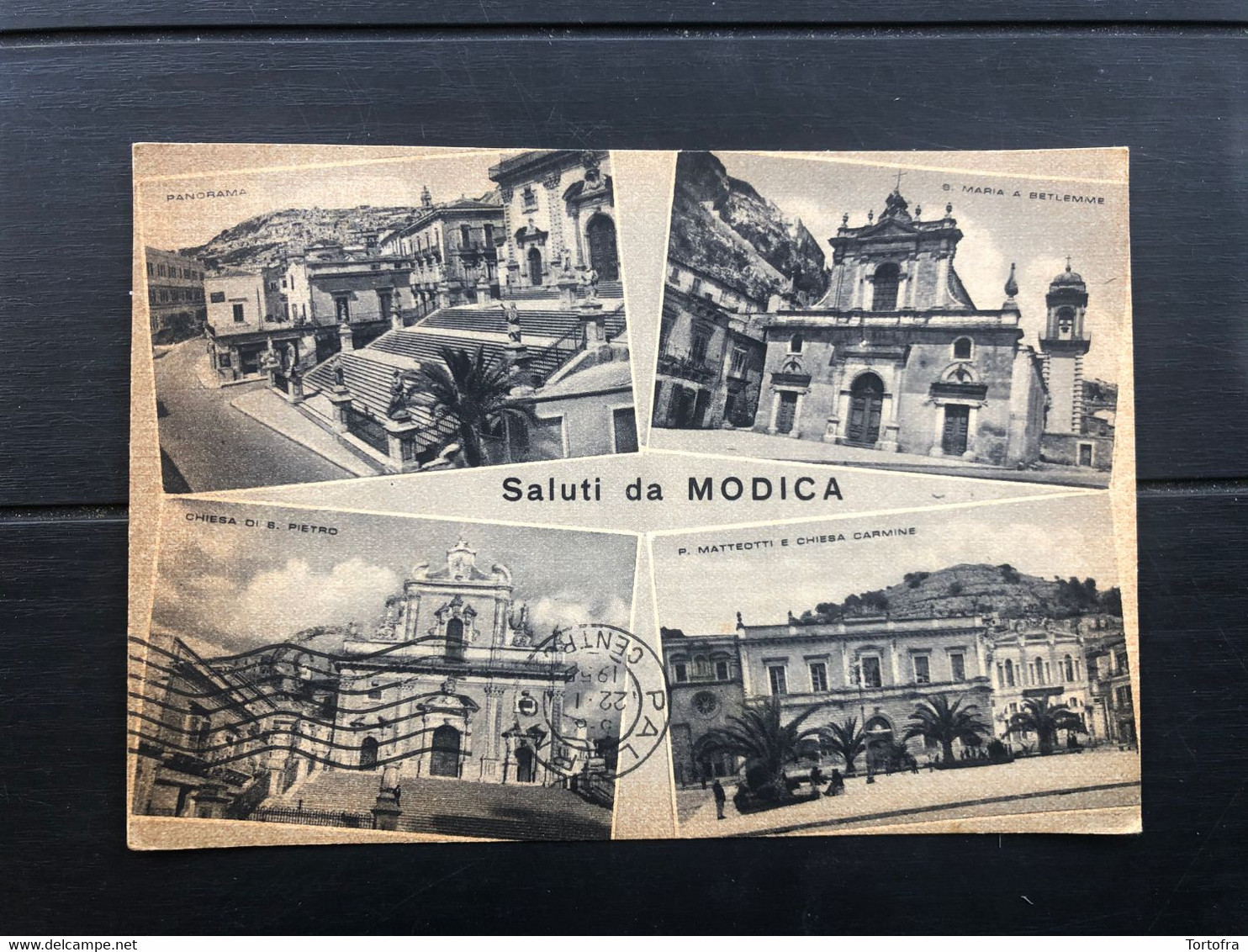 SALUTI DA MODICA (RAGUSA) 1955 - Modica