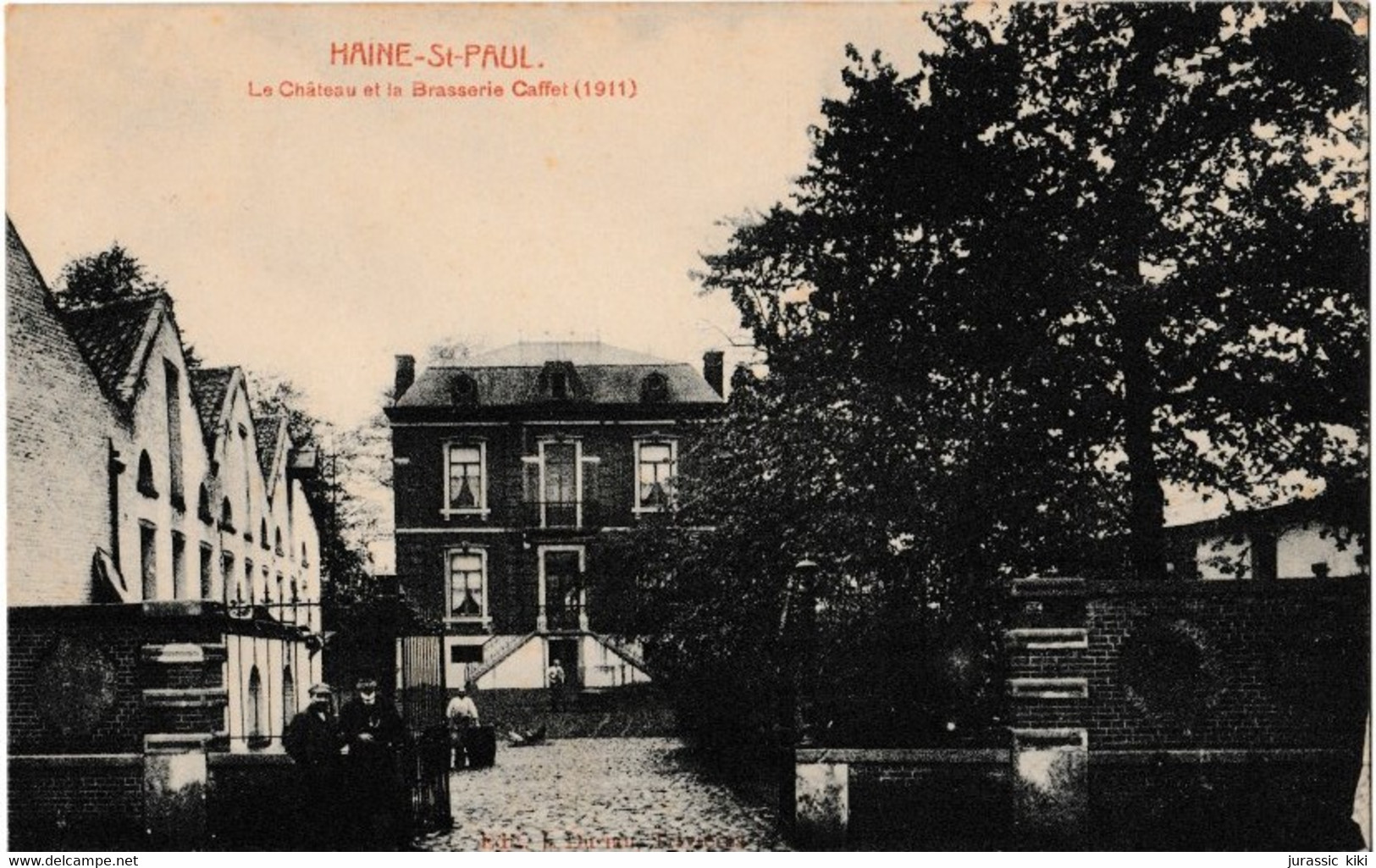 Haine-St-Paul - Le Château Et La Brasserie Caffet (1911) - La Louviere