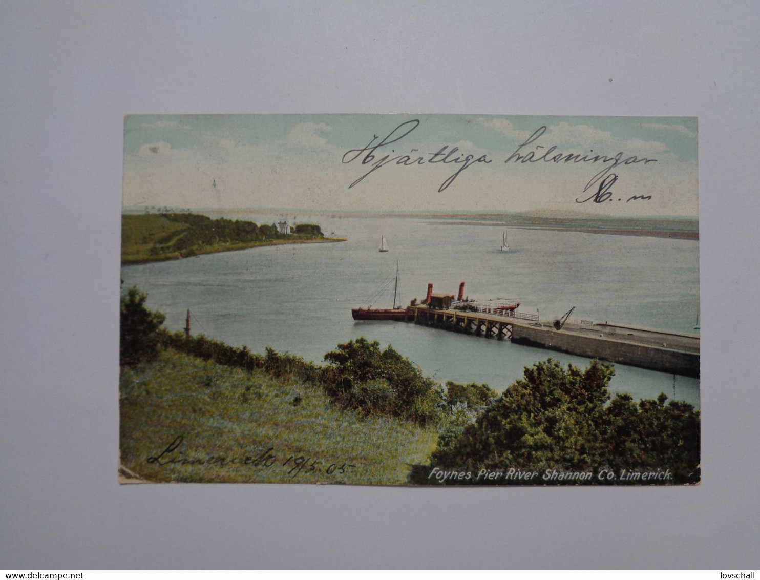 Limerick. - Foynes Pier River Shannon. (15 - 7 - 1905) - Limerick