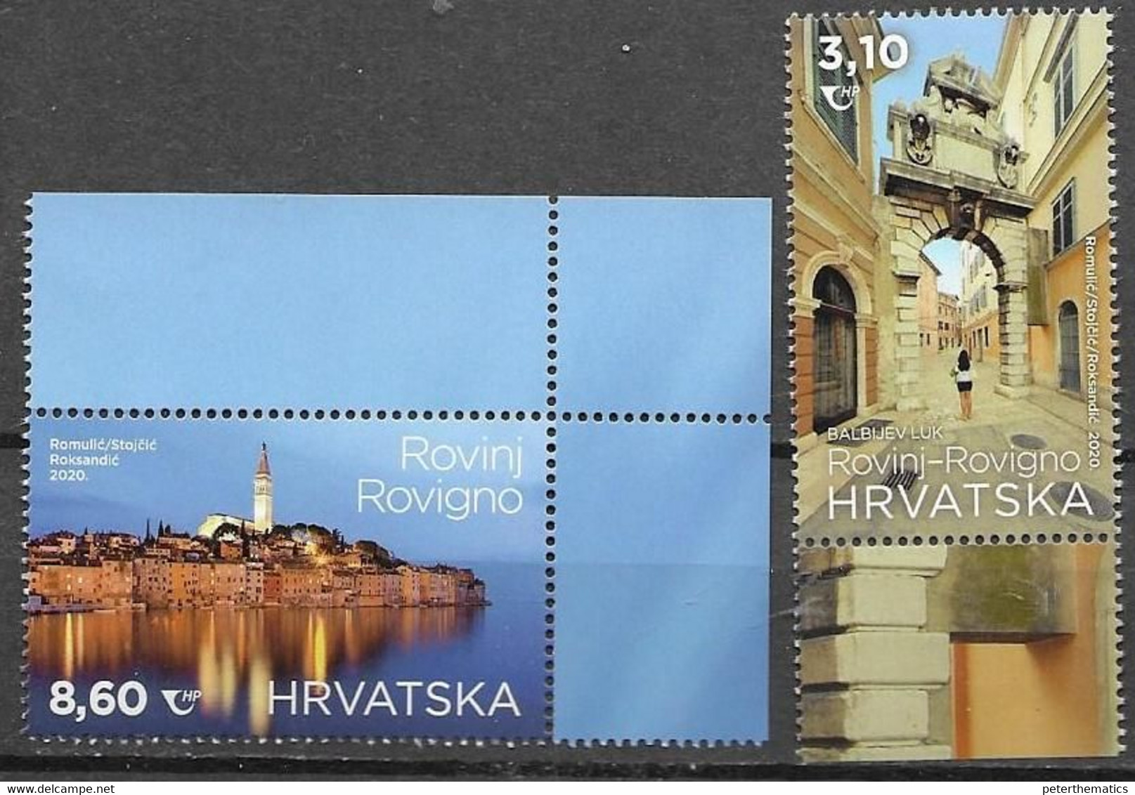 CROATIA, 2020, MNH , TOURISM, ROVINJ, ROVIGNO, CATHEDRALS, OLD TOWNS,2v - Altri & Non Classificati