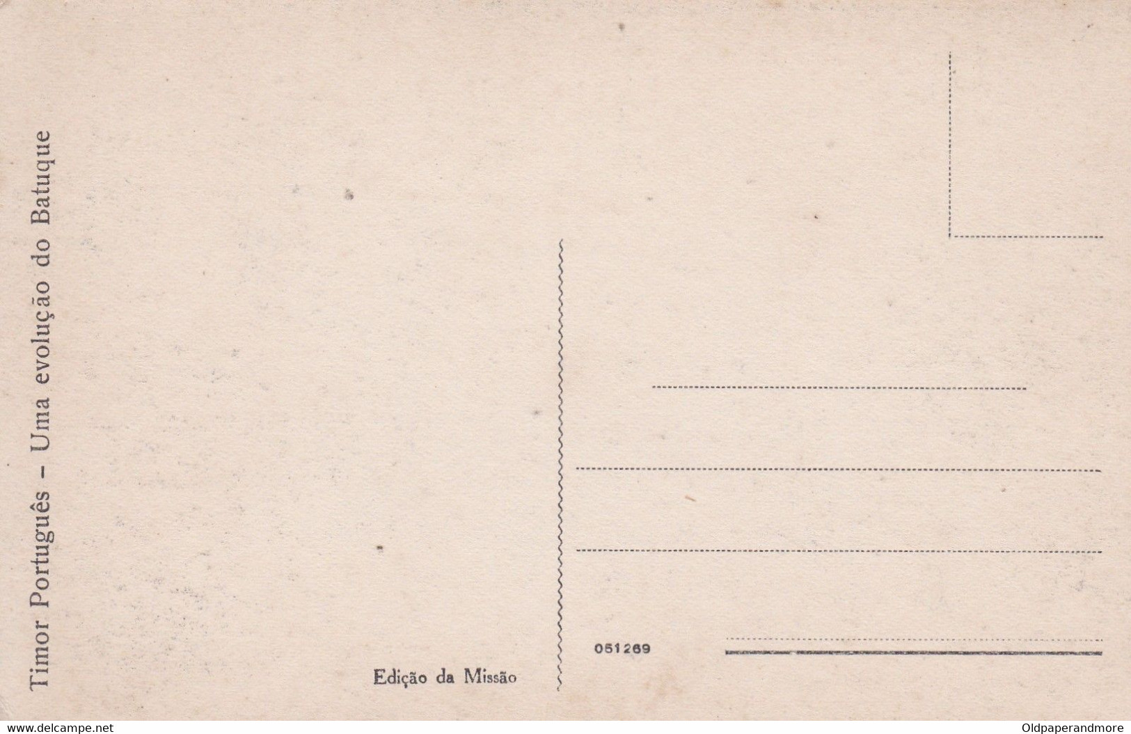 POSTCARD EAST TIMOR - TIMOR PORTUGUÊS - OLD PORTUGUESE COLONY - UMA EVOLUÇÃO DO BATUQUE   -  ETHNIC - Oost-Timor