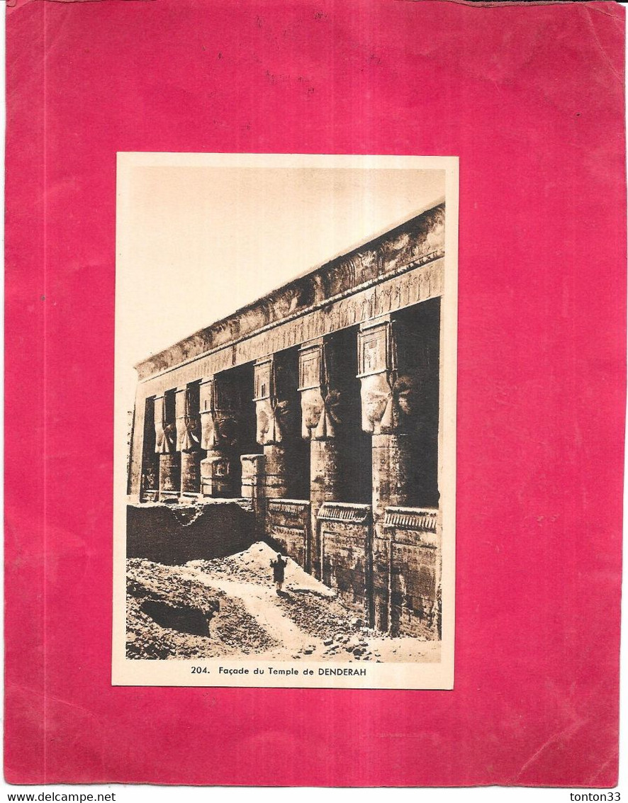 EGYPTE - Façade Du Temple De DENDERAH - ENCH331 - - Tempels Van Aboe Simbel