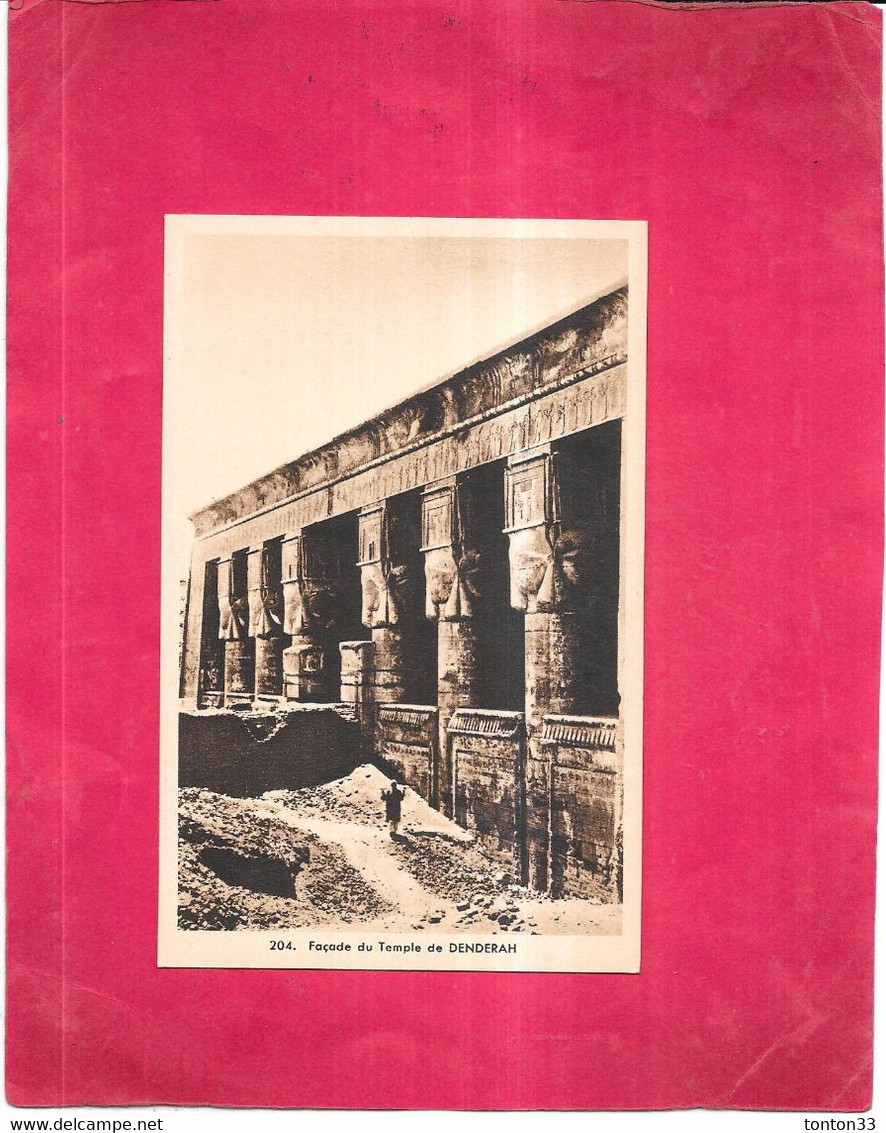 EGYPTE - Façade Du Temple De DENDERAH - ENCH331 - - Abu Simbel Temples