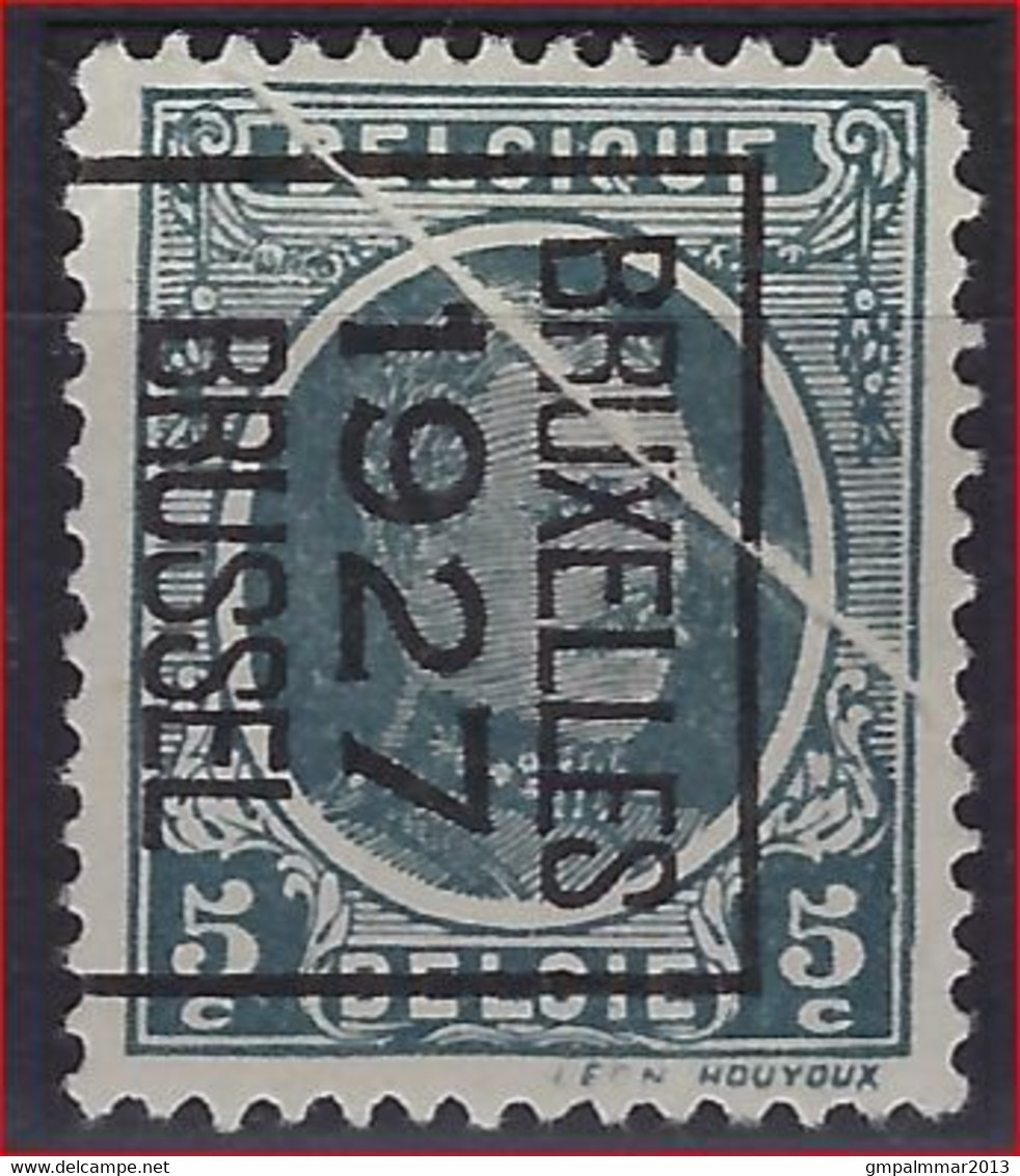 HOUYOUX Nr. 193 Voorafgestempeld Nr. 156 Positie B   BRUXELLES 1927 BRUSSEL Met Curiositeit " ACCORDEONPLOOI " ! - Typografisch 1922-31 (Houyoux)