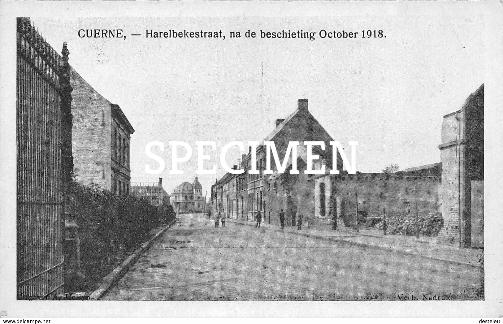Harelbekestraat Na De Beschieting October 1918 - Kuurne - Kuurne