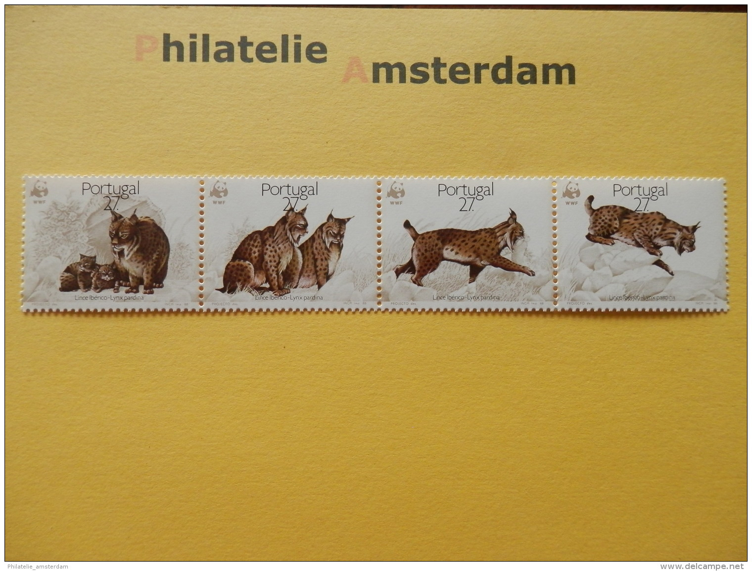 Portugal 1991, WWF FAUNA IBERIAN LYNX PARDELLYNX: Mi 1741-44, ** - Unused Stamps