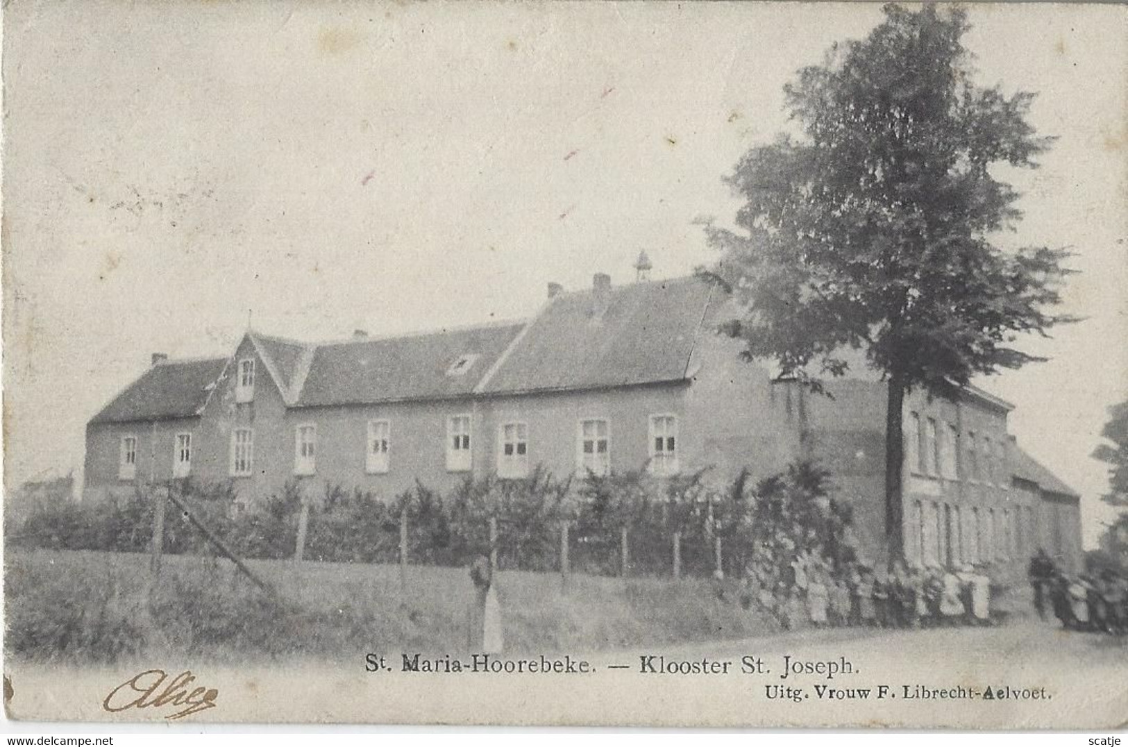 St. Maria-Hoorebeke.   -   Klooster St. Joseph.   -   1906   Naar   Vieux-Genappe - Horebeke