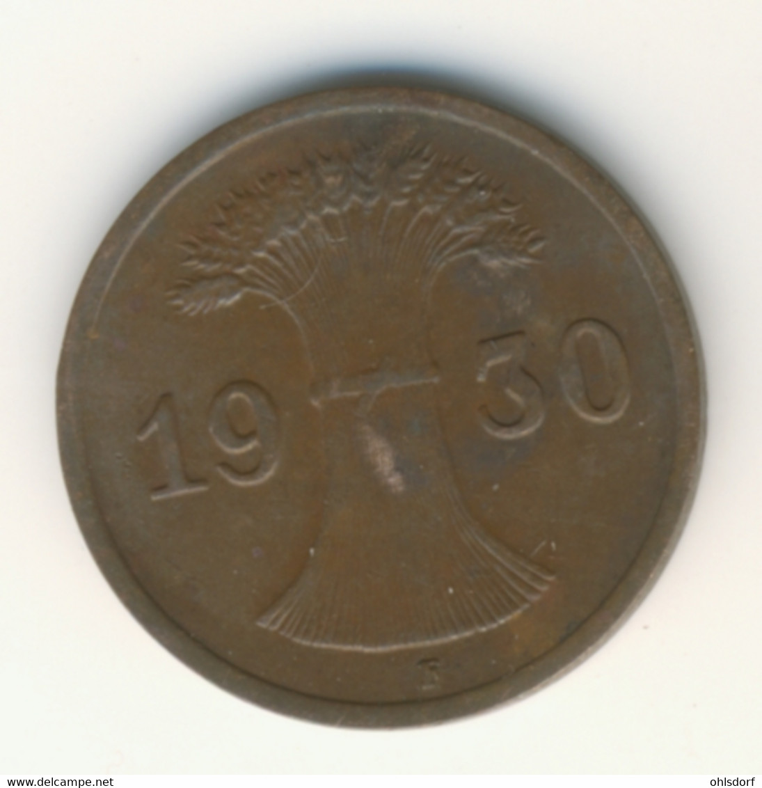 DEUTSCHES REICH 1930 F: 1 Reichspfennig, KM 37 - 1 Rentenpfennig & 1 Reichspfennig