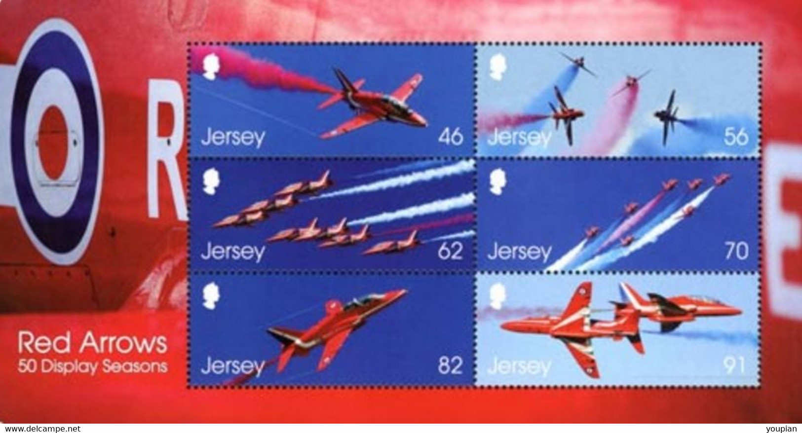 Jersey 2014, Red Arrows - 50 Display Seasons, MNH S/S - Jersey