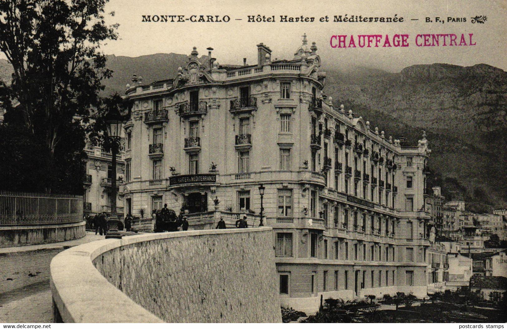 Monte Carlo, Hotel Harter Et Mediterrannee, Um 1910/20 - Hoteles