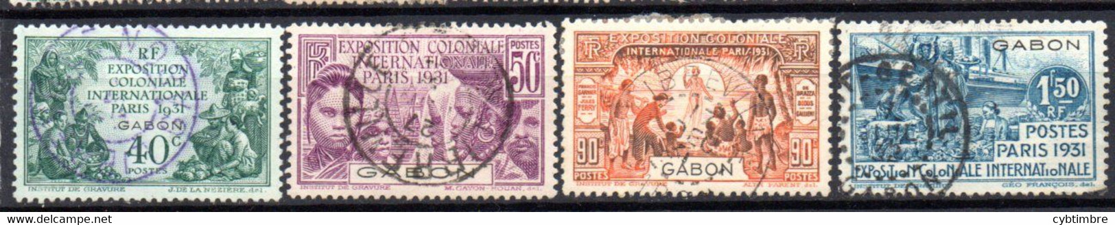 Gabon: Yvert N° 121/124° - Oblitérés