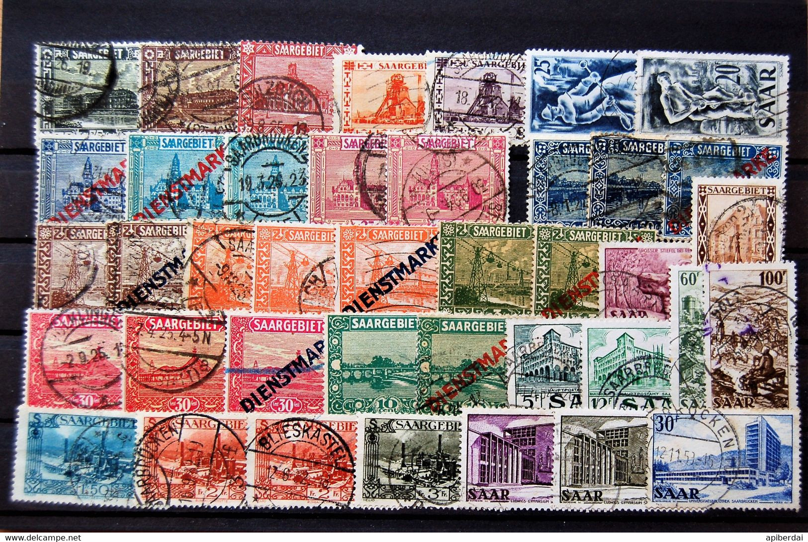 Sarre - Small Batch Of 40 Stamps Used - Collections, Lots & Series