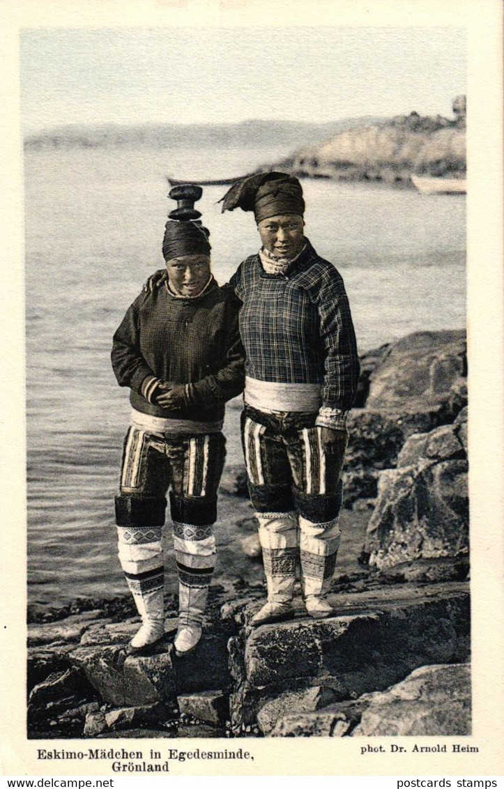 Grönland, Eskimo-Mädchen In Egedesminde, Phot. Dr. Arnold Heim - Greenland