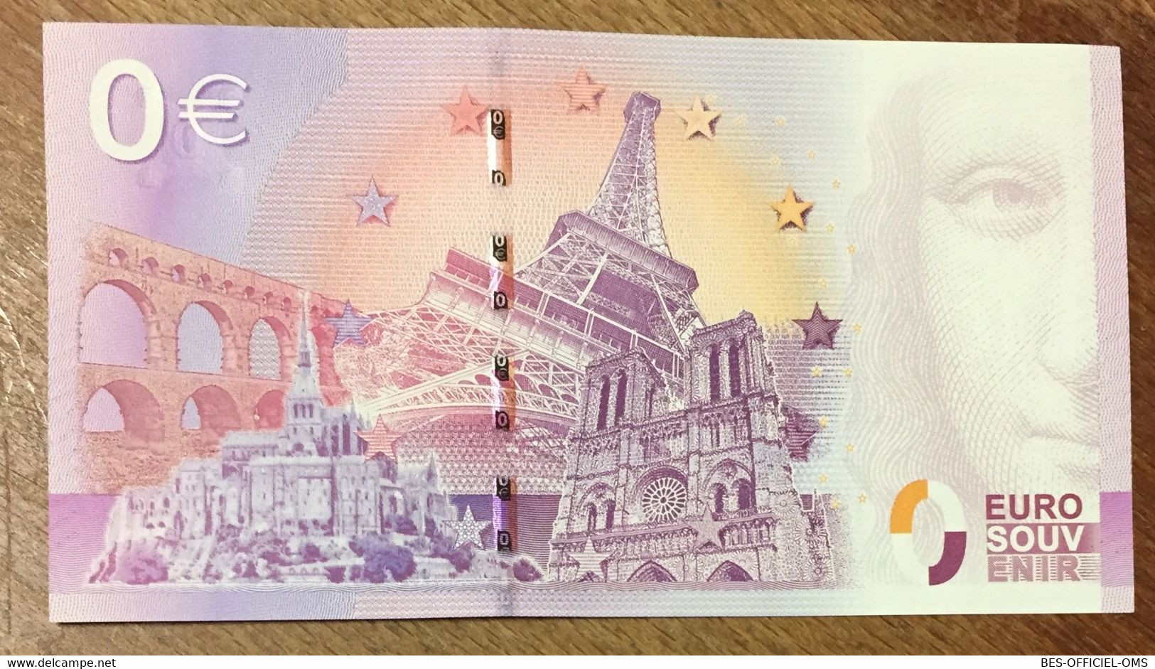 2015 BILLET 0 EURO SOUVENIR DPT 75 TOUR MONTPARNASSE ZERO 0 EURO SCHEIN BANKNOTE PAPER MONEY - Private Proofs / Unofficial