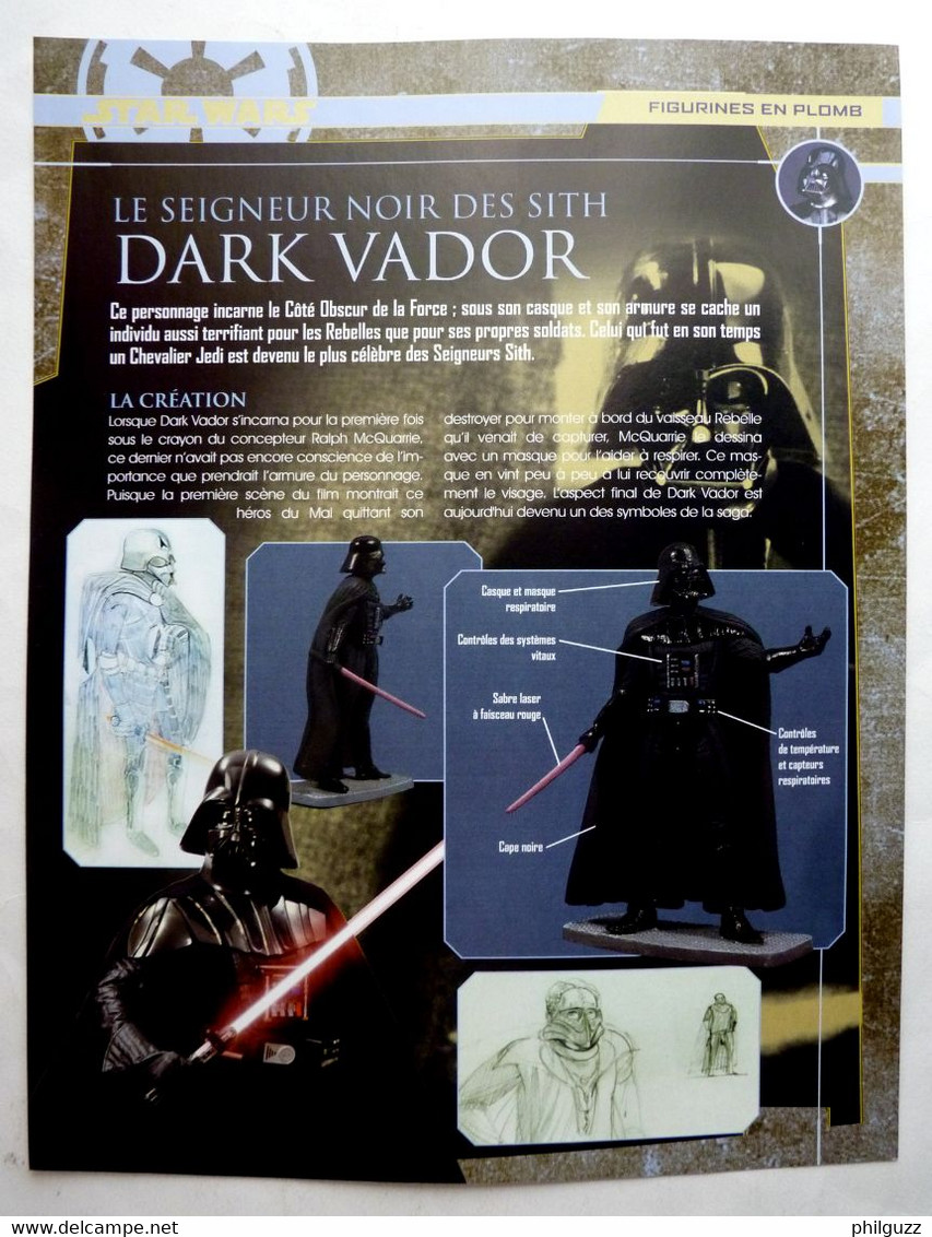 FLYERS COLLECTION ATLAS FIGURINES STAR WARS DARK VADOR 2005 - Episode I